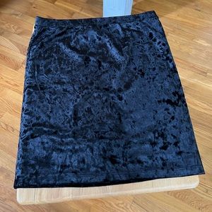 Black Velvet Skirt